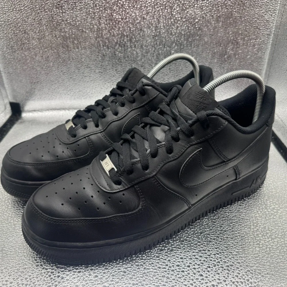 Size 14 Nike Air Force 1 '07 Triple Black Retro OG Mens Comfort Shoes CW2288-001